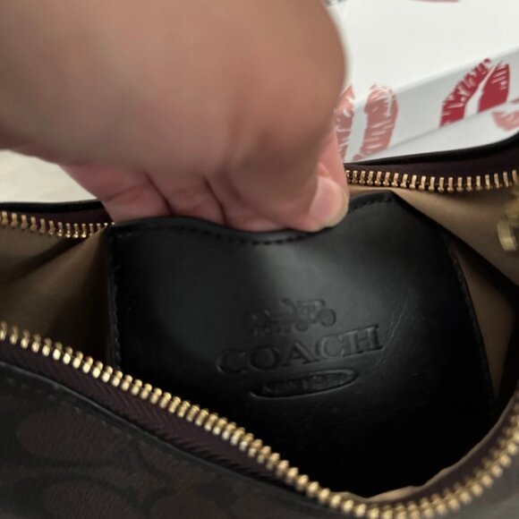 🌹COACH Teri Shoulder Bag In Signature Canvas - Picture 4 of 5